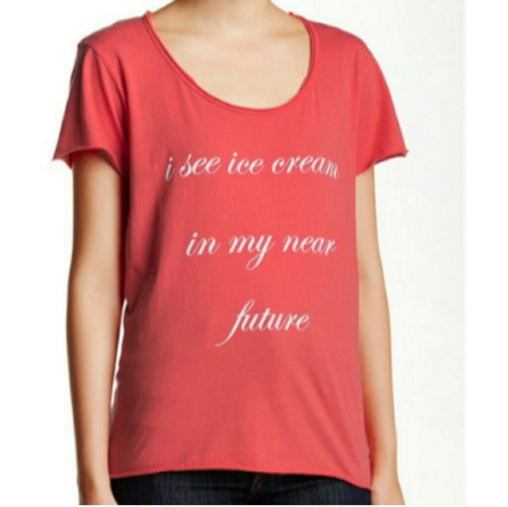 Project Social T 'I see ice cream in my near future' meme sleeveless NWOT